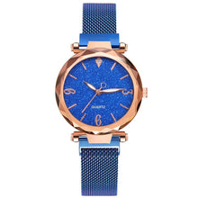 Load image into Gallery viewer, Rose Gold Women Watch 2020 Top Brand Luxury Magnetic Starry Sky Lady Wrist Watch Mesh Female Clock For Dropship relogio feminino
