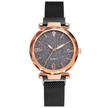 Load image into Gallery viewer, Rose Gold Women Watch 2020 Top Brand Luxury Magnetic Starry Sky Lady Wrist Watch Mesh Female Clock For Dropship relogio feminino
