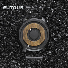 Load image into Gallery viewer, EUTOUR minimalist Novelty Wood Dial Scaleless Magnetic Watch Belt Natural Forest Fashion Men&#39;s Couple Watch
