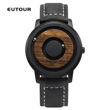 Load image into Gallery viewer, EUTOUR minimalist Novelty Wood Dial Scaleless Magnetic Watch Belt Natural Forest Fashion Men&#39;s Couple Watch
