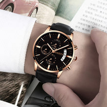 Load image into Gallery viewer, 2019 relogio masculino watches men Fashion Sport Stainless Steel Case Leather Band watch Quartz Business Wristwatch reloj hombre
