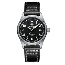 Load image into Gallery viewer, Automatic Mechanical Men&#39;s watch Sapphire Crystal Stainless Steel NH35 Pilot watch1940  Leather Waterproof automatic watch men
