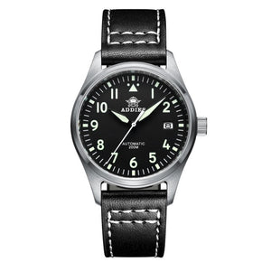 Automatic Mechanical Men's watch Sapphire Crystal Stainless Steel NH35 Pilot watch1940  Leather Waterproof automatic watch men