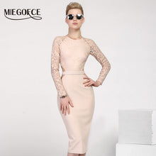 Load image into Gallery viewer, MIEGOFCE 2020 New Design Summer Women Dresses to The Knee Fashion Spring Female Casual Office Pencil Dresses Fitted Hot Selling
