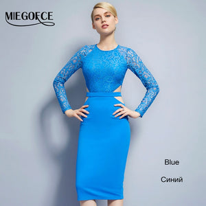 MIEGOFCE 2020 New Design Summer Women Dresses to The Knee Fashion Spring Female Casual Office Pencil Dresses Fitted Hot Selling