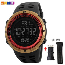 Load image into Gallery viewer, SKMEI Fashion Outdoor Sport Watch Men Multifunction Watches Alarm Clock Chrono 5Bar Waterproof Digital Watch reloj hombre 1251
