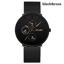 Load image into Gallery viewer, Relogio Masculino 2020 Mens Watches Male Clock Quartz Watch Casual Slim Mesh Steel Men Watch Waterproof Designer Sport Watch
