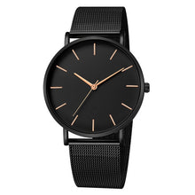 Load image into Gallery viewer, Luxury Watch Men Mesh Ultra-thin Stainless Steel Quartz Wrist Watch Male Clock reloj hombre relogio masculino Free Shipping
