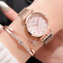 Load image into Gallery viewer, Luxury Women Bracelet Quartz Watches For Women Magnetic Watch Ladies Sports Dress Pink Dial Wrist Watch Clock Relogio Feminino
