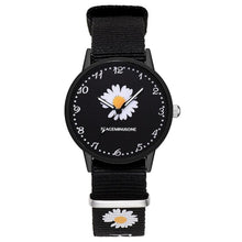 Load image into Gallery viewer, Fashion Daisy Flowers Nylon Band Watches For Women Casual Analog Quartz Wristwatches Women Watches Ladies Clock Relogio Feminino
