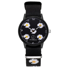 Load image into Gallery viewer, Fashion Daisy Flowers Nylon Band Watches For Women Casual Analog Quartz Wristwatches Women Watches Ladies Clock Relogio Feminino
