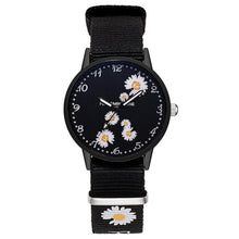 Load image into Gallery viewer, Fashion Daisy Flowers Nylon Band Watches For Women Casual Analog Quartz Wristwatches Women Watches Ladies Clock Relogio Feminino
