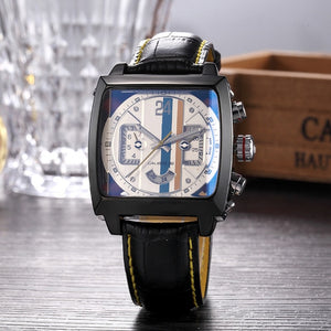 Top Brand Luxury Monaco-24 Watch Men tonneau Automatic Tourbillon Watch Joker Stainless Steel Business Sport Mechanical