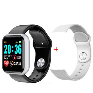 Electronic digital watches For Men Women Blood Pressure Heart Rate Waterproof Tracker Sport Clock Watch Smart For Android IOS