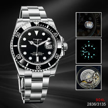 Load image into Gallery viewer, Men&#39;s mechanical watch 116610 with calendar full automatic Noob V10 A3135 V8 2836 stainless steel sports business luminous watch
