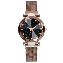 Load image into Gallery viewer, Ladies Magnetic Starry Sky Clock Luxury Women Watches Fashion Diamond Female Quartz Wristwatches Relogio Feminino Zegarek Damski
