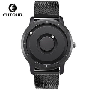 Creative Eutour Watch Blue Rose Gold Black Sliver Magnetic Ball Metal Multinational Watches Man Rubber Sports Clock Male Reloj