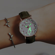 Load image into Gallery viewer, Luminous Women Watches Fashion Simple Ladies Wrist Watches Casual Leather Strap Quartz Watch Clock Montre Femme Relogio Feminino
