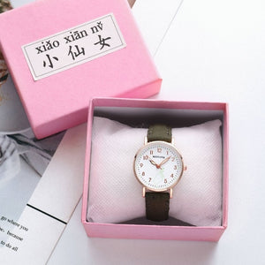 Luminous Women Watches Fashion Simple Ladies Wrist Watches Casual Leather Strap Quartz Watch Clock Montre Femme Relogio Feminino