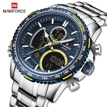 Load image into Gallery viewer, NAVIFORCE Men Watch Luxury Brand Sport Style Watches Mens Chronograph Quartz Wristwatch Male Waterproof Clock Relogio Masculino
