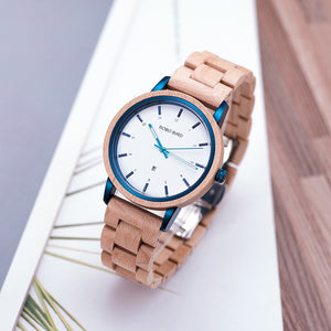 BOBO BIRD Wood Quartz Watch Women lady Wristwatches uhren herren zegarek meski Customize Private Label Waterproof Dropshipping