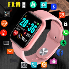 Load image into Gallery viewer, Y68 Bluetooth Women Sport Smartwatch Men Waterproof Smart Watch Heart Rate Monitor Smart Android Relogio Fitness Tracker reloj
