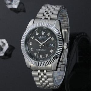 Top Luxury Brand WINNER Black Watch Men women Casual Male Watches Business Sports Military Stainless Steel Watch0100