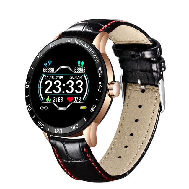 LIGE 2020 New steel smart watch men  smart watch sport For iPhone Heart rate blood pressure Fitness tracker Creative smartwatch