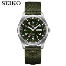 Load image into Gallery viewer, seiko watch men 5 automatic watch Luxury Brand Waterproof Sport Wrist Watch Date mens watches diving watch relogio masculin SNZG
