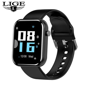 LIGE Women Men Smart Electronic Watch Luxury Blood Pressure Digital Watches Fashion Calorie Sport Wristwatch relogio feminino