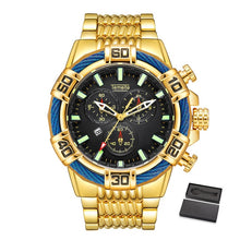 Load image into Gallery viewer, Relogio Masculino Men Watch Top Brand Temeite Business Quartz Watches Luxury Gold Man Waterproof Military Wristwatches Men Clock
