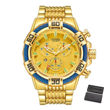 Load image into Gallery viewer, Relogio Masculino Men Watch Top Brand Temeite Business Quartz Watches Luxury Gold Man Waterproof Military Wristwatches Men Clock
