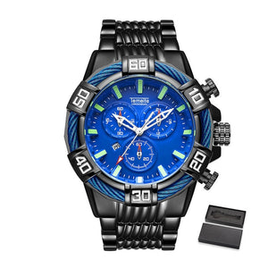 Relogio Masculino Men Watch Top Brand Temeite Business Quartz Watches Luxury Gold Man Waterproof Military Wristwatches Men Clock