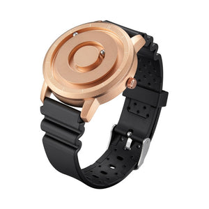 EUTOUR New Innovative Blue Gold Magnetic Metal Multifunctional Watch Men's Fashion Sports Quartz Watch Simple Men's Watch