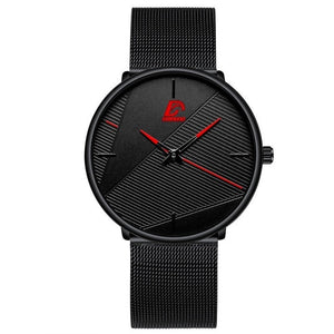 2020 Minimalist Men's Fashion Watches Simple Men Business Ultra Thin Stainless Steel Mesh Belt Quartz Watch relogio masculino