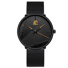 Load image into Gallery viewer, 2020 Minimalist Men&#39;s Fashion Watches Simple Men Business Ultra Thin Stainless Steel Mesh Belt Quartz Watch relogio masculino
