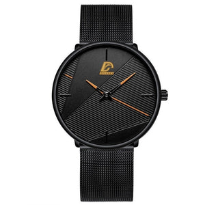 2020 Minimalist Men's Fashion Watches Simple Men Business Ultra Thin Stainless Steel Mesh Belt Quartz Watch relogio masculino