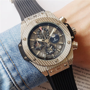 HUBLOT Luxury Brand quartz Mens Watches Quartz Watch Stainless Steel Strap  men's wristwatch classic business dress men's watch