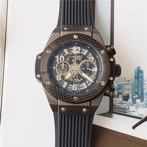 HUBLOT Luxury Brand quartz Mens Watches Quartz Watch Stainless Steel Strap  men's wristwatch classic business dress men's watch