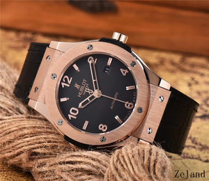 HUBLOT Luxury Brand quartz Mens Watches Mechanical Wristwatches Stainless Steel Strap  men's wristwatch classic business dress