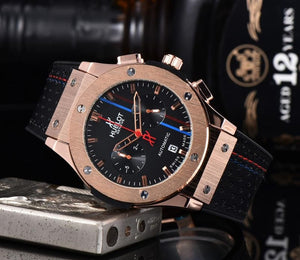 NEW HUBLOT Luxury Brand quartz Mens Watches Quartz Watch Stainless Steel Strap  men's wristwatch classic business dress  watch