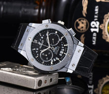 Load image into Gallery viewer, NEW HUBLOT Luxury Brand quartz Mens Watches Quartz Watch Stainless Steel Strap  men&#39;s wristwatch classic business dress  watch
