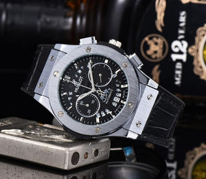 NEW HUBLOT Luxury Brand quartz Mens Watches Quartz Watch Stainless Steel Strap  men's wristwatch classic business dress  watch