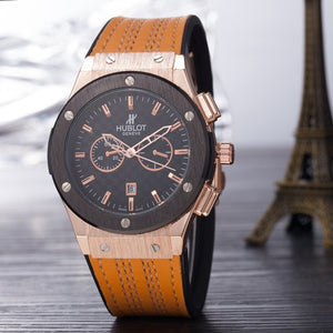 HUBLOT Luxury Brand quartz Mens Watches Quartz Watch Stainless Steel Strap  men's wristwatch classic business dress men's watch