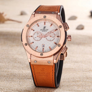 HUBLOT Luxury Brand quartz Mens Watches Quartz Watch Stainless Steel Strap  men's wristwatch classic business dress men's watch