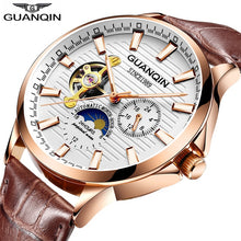 Load image into Gallery viewer, GUANQIN 2020 business watch men Automatic Luminous clock men Tourbillon waterproof Mechanical watch top brand relogio masculino
