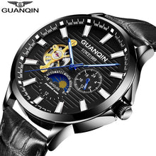 Load image into Gallery viewer, GUANQIN 2020 business watch men Automatic Luminous clock men Tourbillon waterproof Mechanical watch top brand relogio masculino
