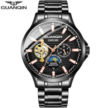 Load image into Gallery viewer, GUANQIN 2020 business watch men Automatic Luminous clock men Tourbillon waterproof Mechanical watch top brand relogio masculino
