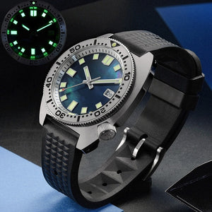 San Martin Diver 6105 Turtle 3D Printing Full Luminous Kanagawa Surfing Dial NH35 Automatic Mechanical Men Watch Sapphire Date