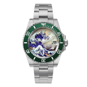 San Martin Diver Water Ghost Luxury Sapphire Crystal Men Automatic Mechanical Watches Ceramic Bezel 20Bar Luminous Date Window